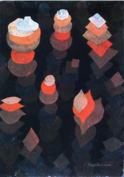  nocturna Pintura - Crecimiento de las plantas nocturnas Paul Klee